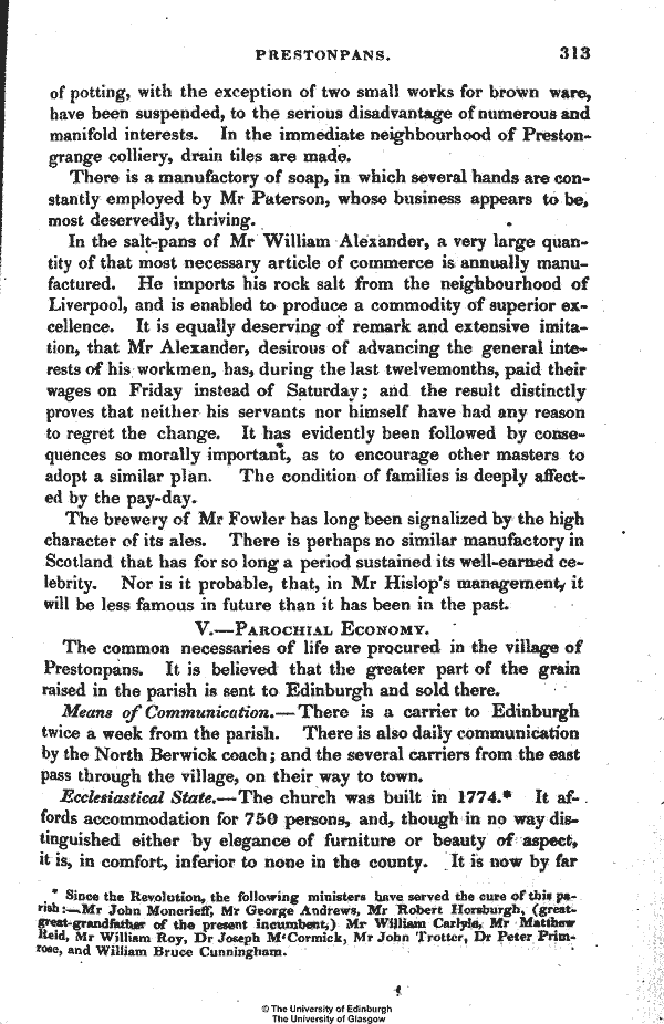 Statistical Account of Scotland 1845