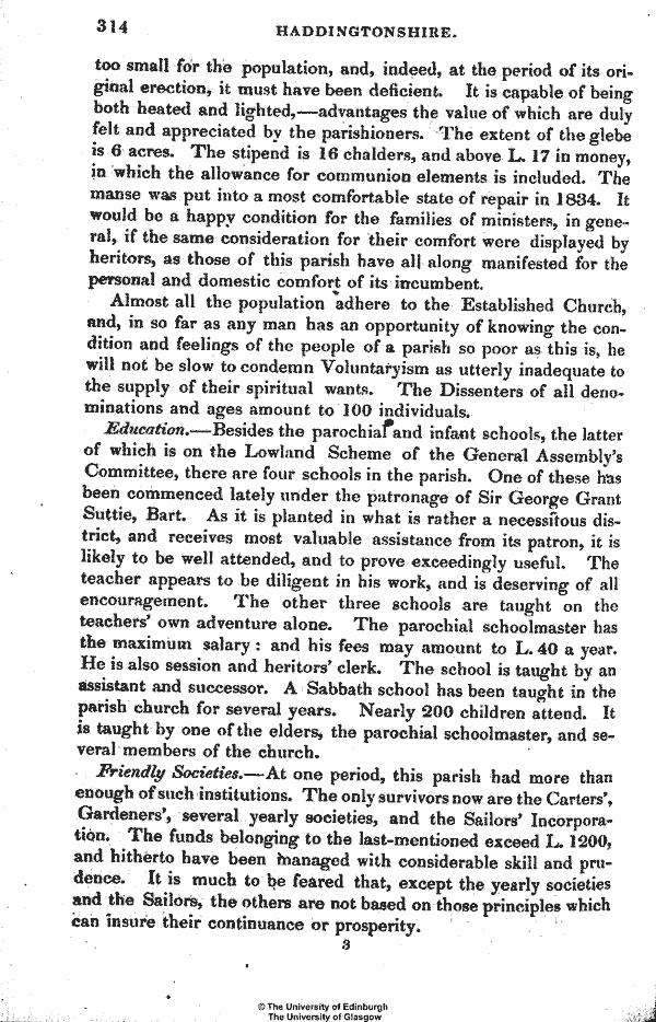 Statistical Account of Scotland 1845