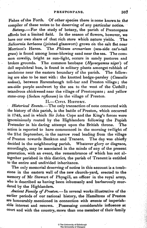 Statistical Account of Scotland 1845