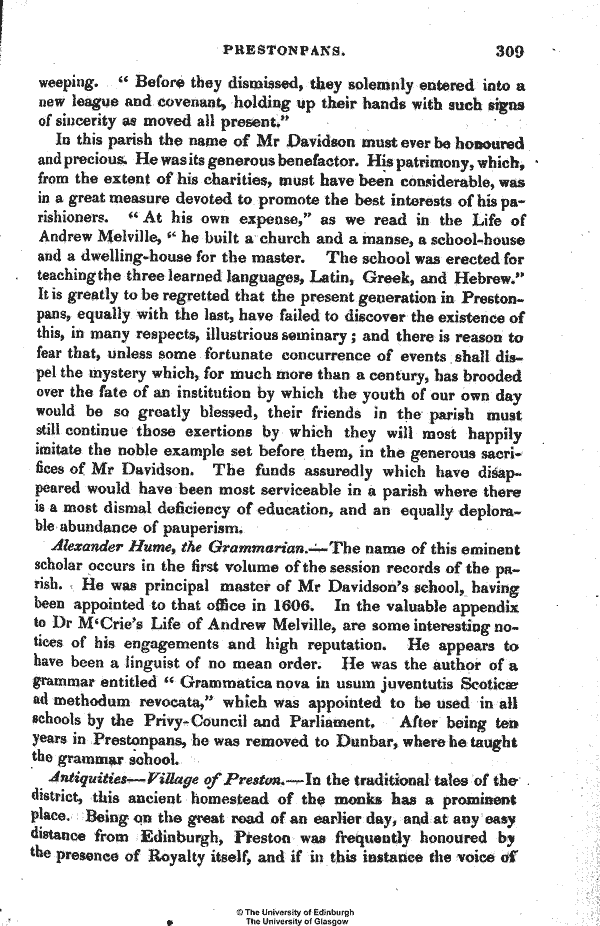 Statistical Account of Scotland 1845