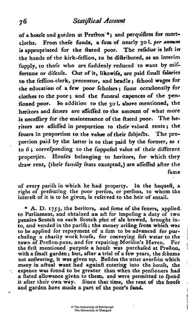 Statistical Account of Scotland 1791-1799