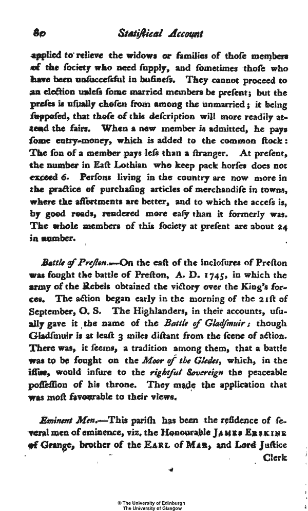 Statistical Account of Scotland 1791-1799