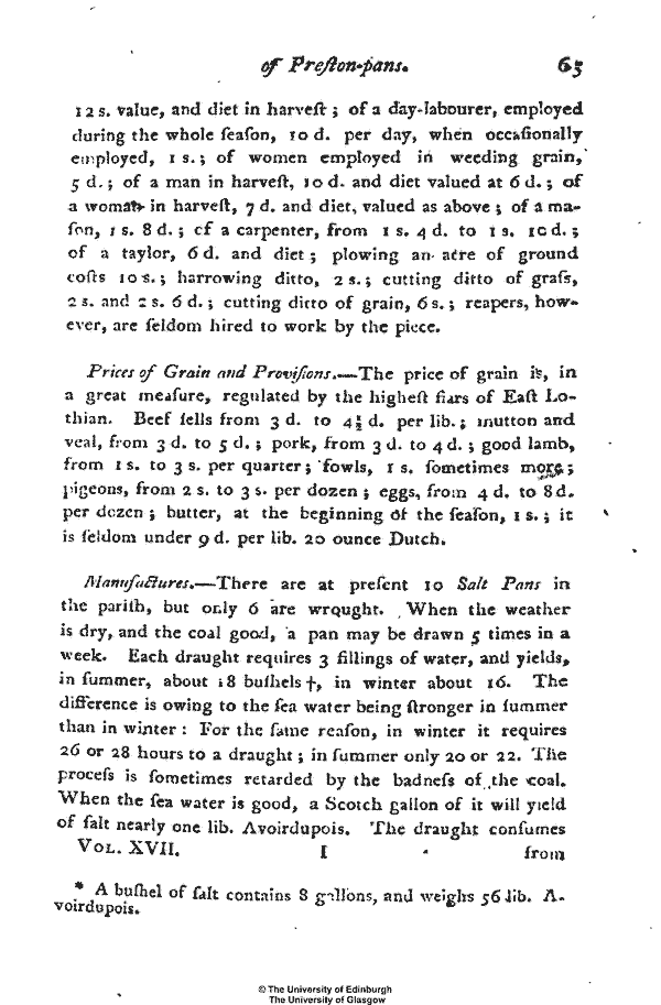 Statistical Account of Scotland 1791-1799