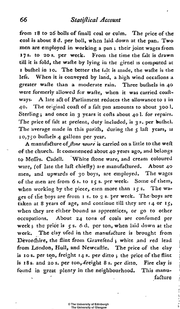 Statistical Account of Scotland 1791-1799