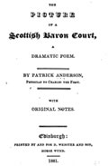 L225 The Picture of a Scottish Baron Court by Patrick Anderson